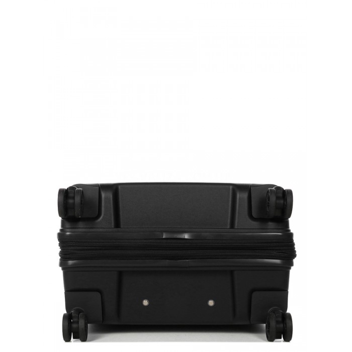 Чемодан средний М полипропилен чёрный 64x44x27+5/71л/3.6кг/Airtex 642, фото 8