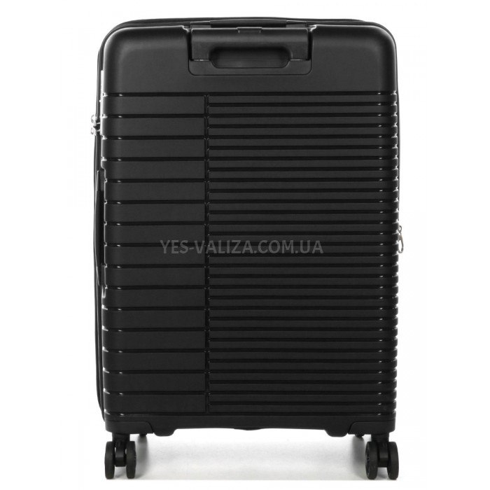 Валіза середня М поліпропілен чорна 64x44x27+5см/71л/3.6кг/Airtex 642, фото 3