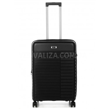 Чемодан средний М полипропилен чёрный 64x44x27+5/71л/3.6кг/Airtex 642