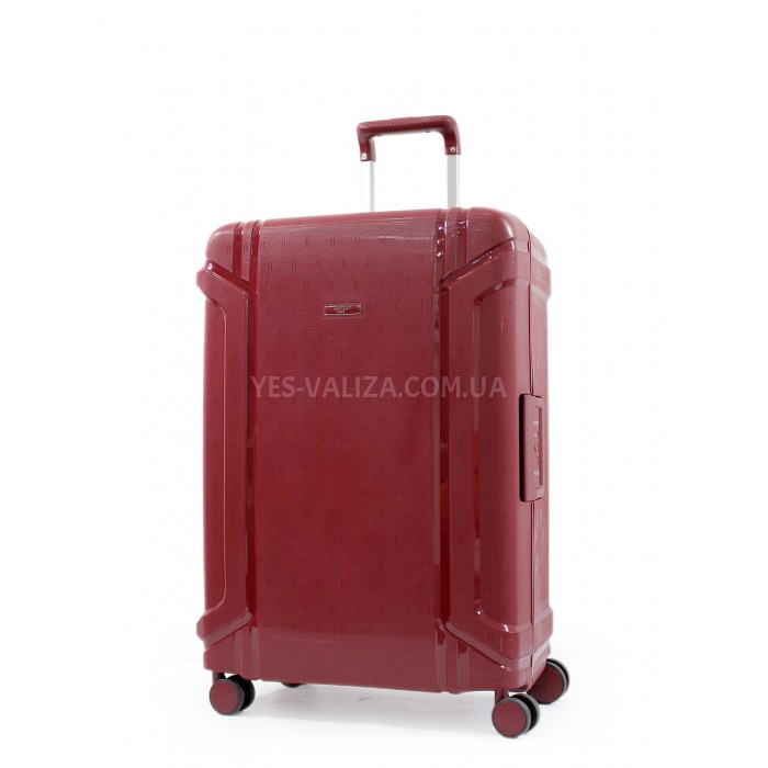 Валіза середня M поліпропілен червона 68х47х27см/76л/4.6кг/Airtex 645, фото 1