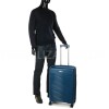 Валіза середня М поліпропілен синя 64x44x27(+5)см/71л/3.6кг/Airtex 642, фото 20