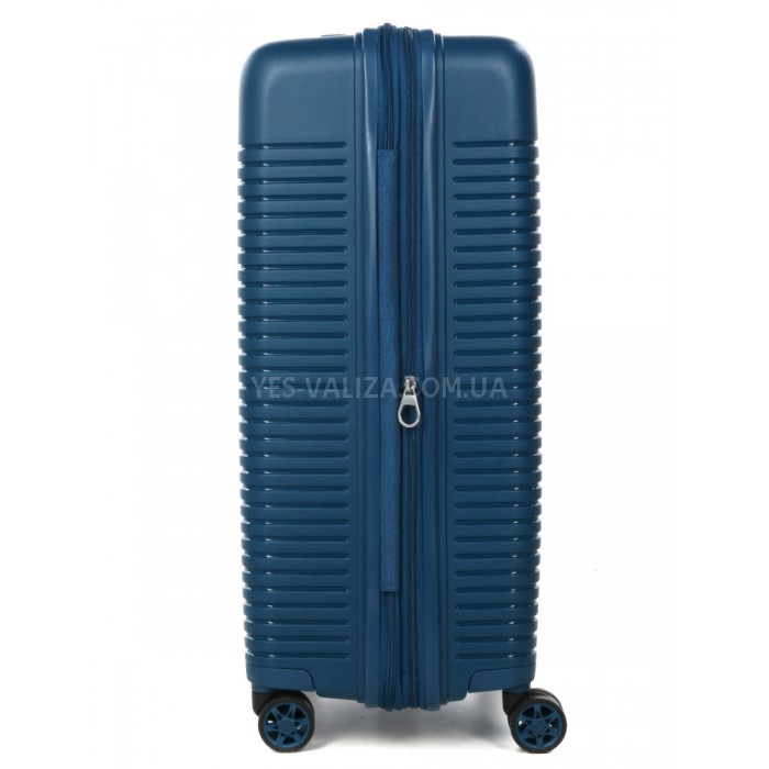 Валіза середня М поліпропілен синя 64x44x27(+5)см/71л/3.6кг/Airtex 642, фото 8