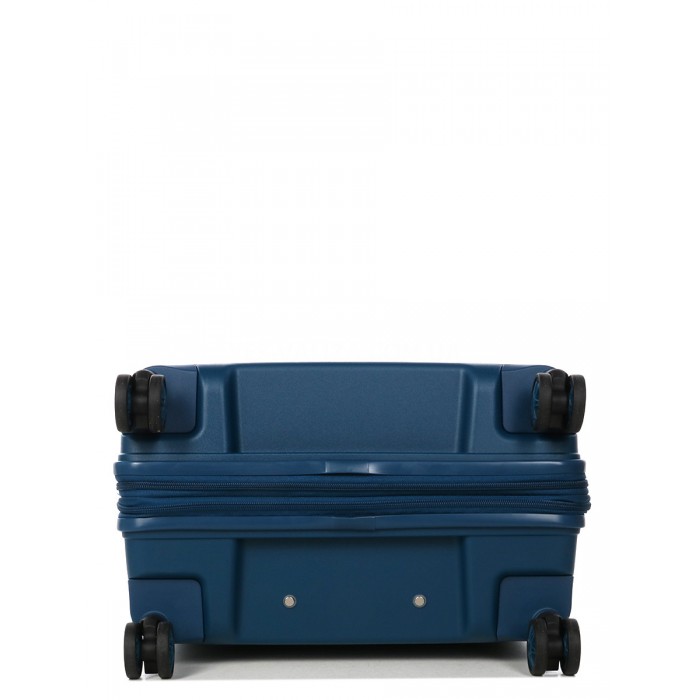 Чемодан средний М полипропилен синий 64x44x27+5см/71л/3.6кг/Airtex 642, фото 6