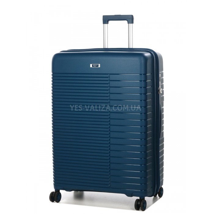 Чемодан большой L полипропилен синий 74x51x30+5/110л/4.6кг/Airtex 642, фото 2