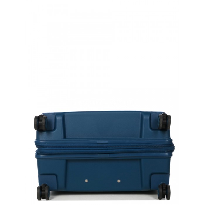 Чемодан большой L полипропилен синий 74x51x30+5/110л/4.6кг/Airtex 642, фото 7