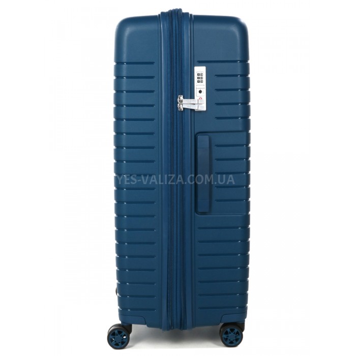 Валіза велика L поліпропілен синя 74x51x30(+5)см/110л/4.6кг/Airtex 642, фото 4