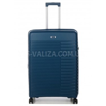 Валіза велика L поліпропілен синя 74x51x30(+5)см/110л/4.6кг/Airtex 642