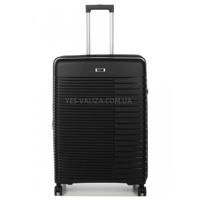 Валіза велика L поліпропілен чорна 74x51x30+5см/110л/4.6кг/Airtex 642, фото 2