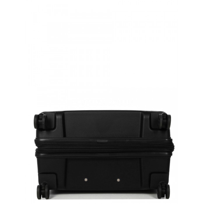 Чемодан большой L полипропилен чёрный 74x51x30+5/110л/4.6кг/Airtex 642, фото 8