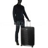 Чемодан большой L полипропилен чёрный 74x51x30+5/110л/4.6кг/Airtex 642, фото 20