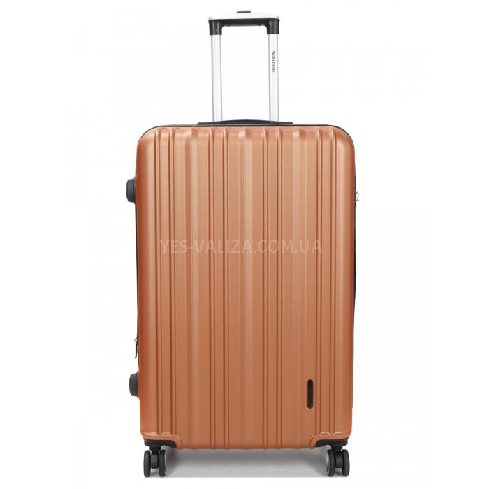 Чемодан Франция большой L оранж 76х49х31+5/110л/4.3кг/Worldline 623, фото 1