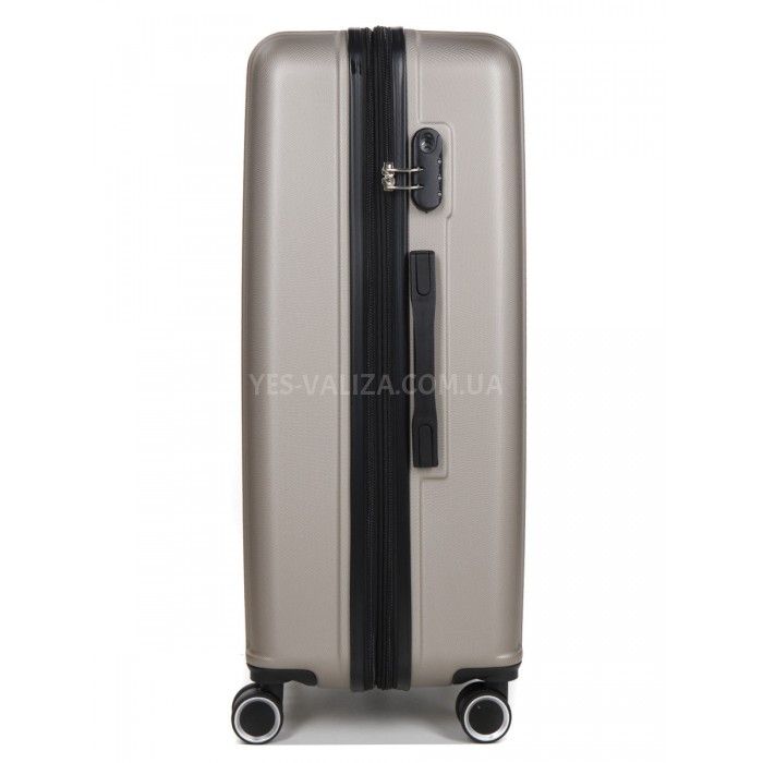 Валіза Франція велика L шампань 76х49х31+5/110л/4.3кг/Worldline623, фото 5