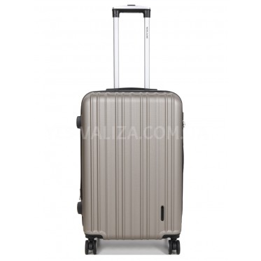 Валіза Франція середня M шампань 66х42х26(+5)см/74л/3.5кг/Worldline623