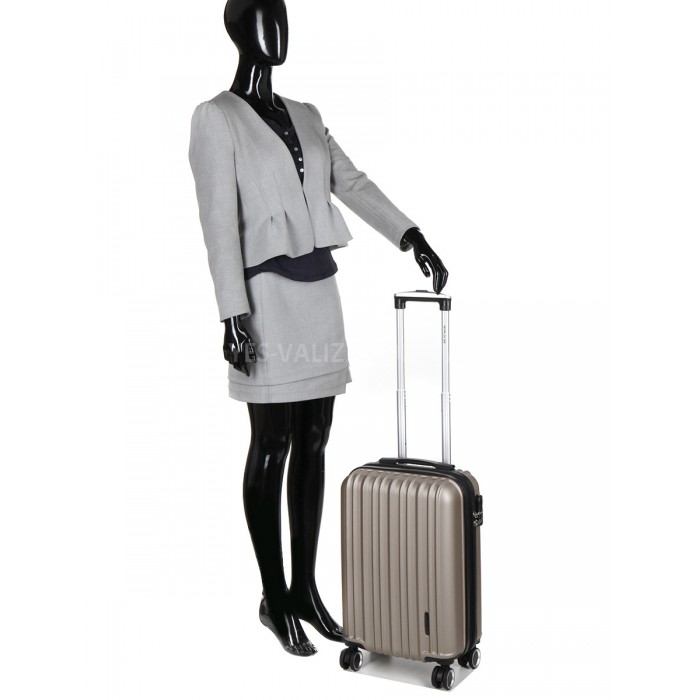 Валіза ручна поклажа S шампань 55х35х21(+5)см/38л/2.6кг/Worldline 623, фото 9