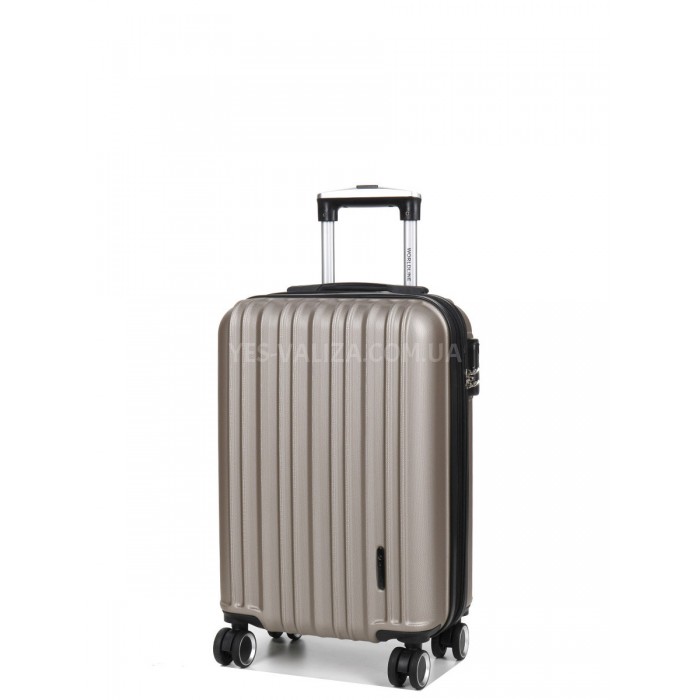 Чемодан ручная кладь S шампань 55х35х21(+5)см/38л/2.6кг/Worldline 623, фото 2