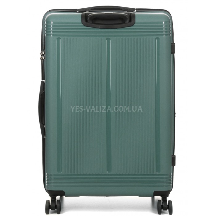 Валіза велика L поліпропілен зелена 75х48х31+5/108л/4.5кг/Worldline292, фото 3
