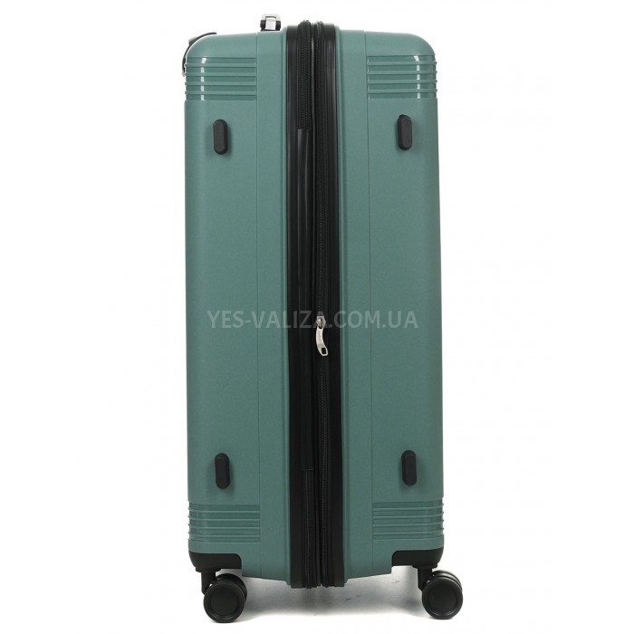 Чемодан большой L полипропилен зелён 75х48х31+5/108л/4.5кгWorldline292, фото 5