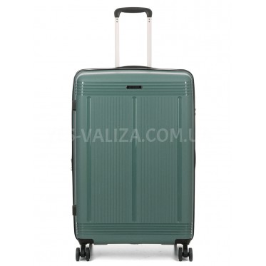 Чемодан большой L полипропилен зелён 75х48х31+5/108л/4.5кгWorldline292