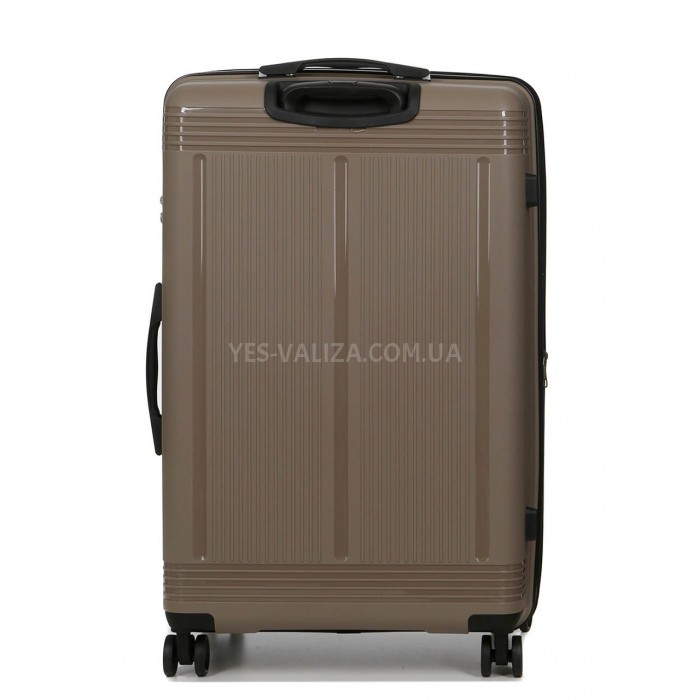 Чемодан большой L полипропилен беж 75х48х31+5/108л/4.5кг/Worldline 292, фото 3