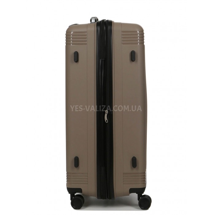 Валіза велика L поліпропілен беж 75х48х31+5см/108л/4.5кг/Worldline 292, фото 5