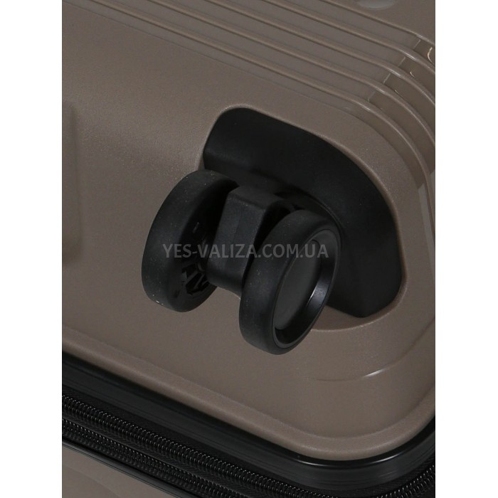Чемодан большой L полипропилен беж 75х48х31+5/108л/4.5кг/Worldline 292, фото 8