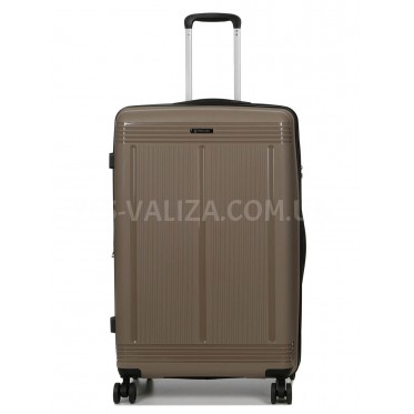 Валіза велика L поліпропілен беж 75х48х31+5см/108л/4.5кг/Worldline 292