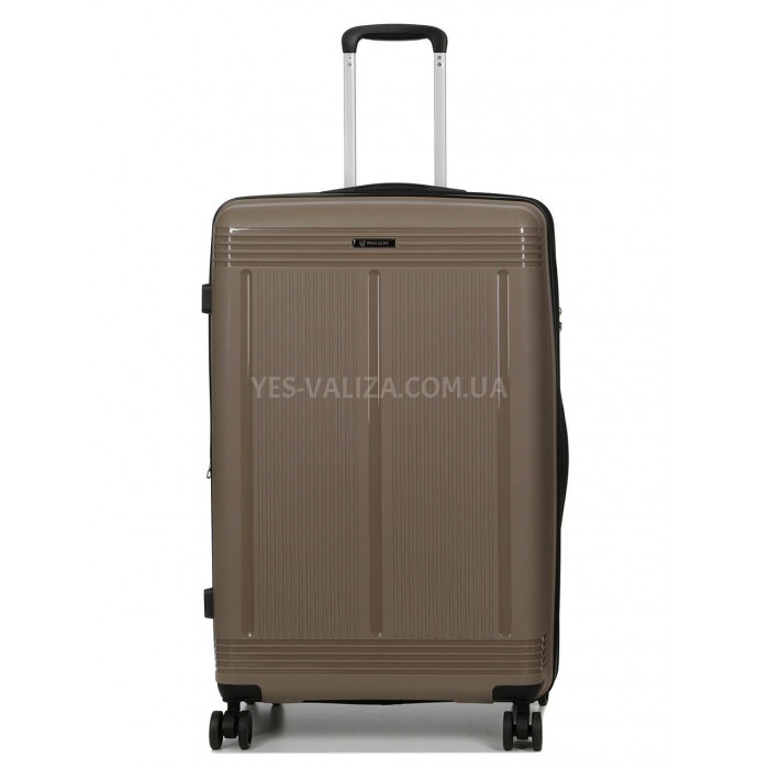 Валіза велика L поліпропілен беж 75х48х31+5см/108л/4.5кг/Worldline 292, фото 1