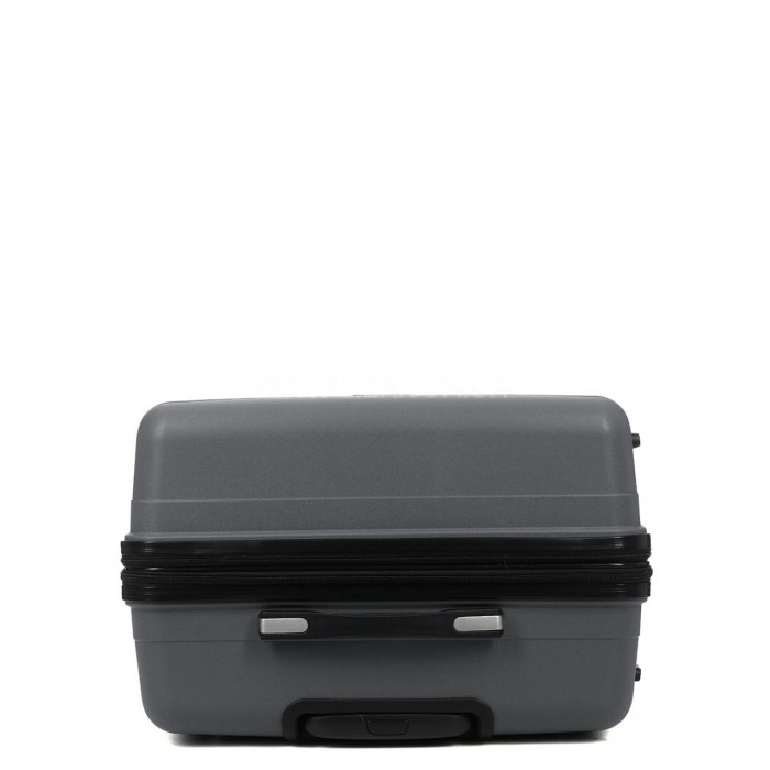 Валіза велика L поліпропілен сіра 75х48х31+5/108л/4.5кг/Worldline 292, фото 6