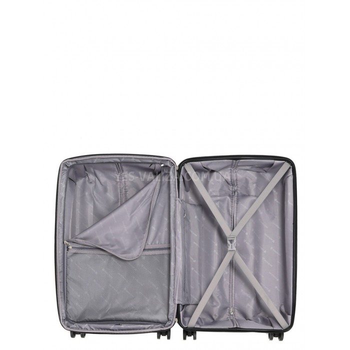 Чемодан большой L полипропилен серый 75х48х31+5/108л/4.5кгWorldline292, фото 9