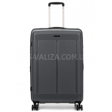 Валіза велика L поліпропілен сіра 75х48х31+5/108л/4.5кг/Worldline 292