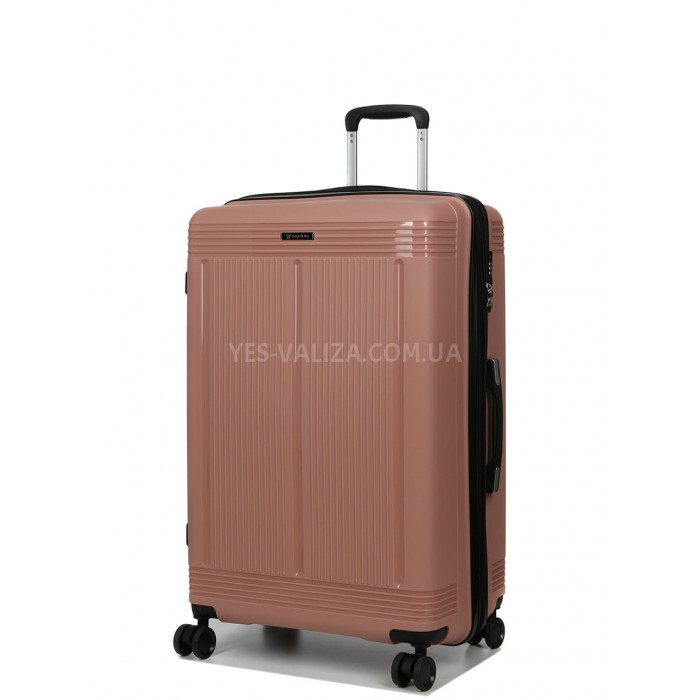 Чемодан большой L полипропилен пудра 75х48х31+5/108л/4.5кгWorldline292, фото 2