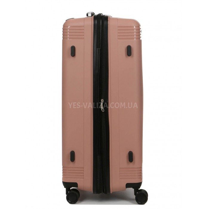 Валіза велика L поліпропілен пудра 75х48х31+5/108л/4.5кг/Worldline 292, фото 5