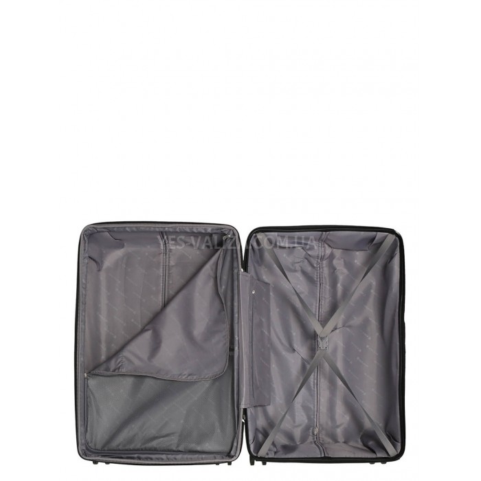 Валіза велика L поліпропілен чорна 75х48х31+5/108л/4.5кг/Worldline 292, фото 8