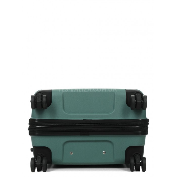 Чемодан средний М полипропилен зелёный65х43х28+5/72л/3.4кгWorldline292, фото 7
