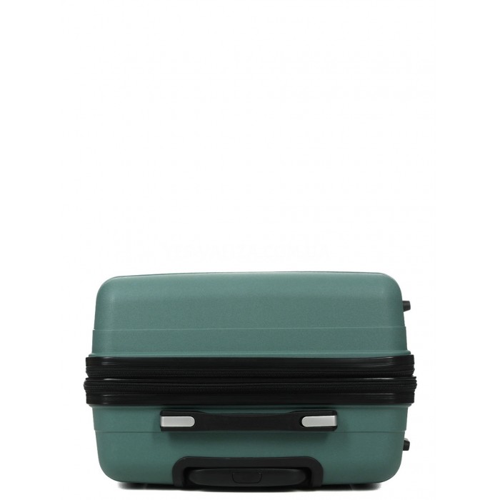 Чемодан средний М полипропилен зелёный65х43х28+5/72л/3.4кгWorldline292, фото 6