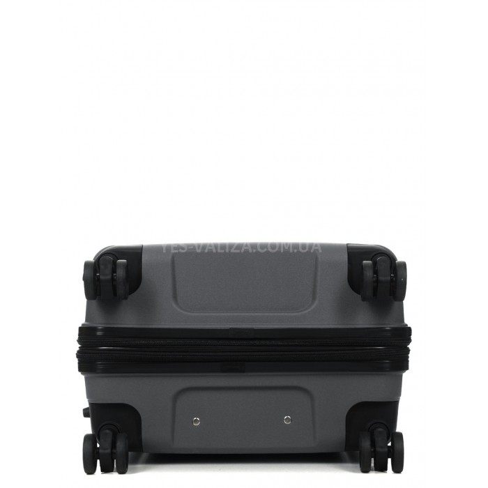 Чемодан средний М полипропилен серый 65х43х28+5/72л/3.4кг/Worldline292, фото 8