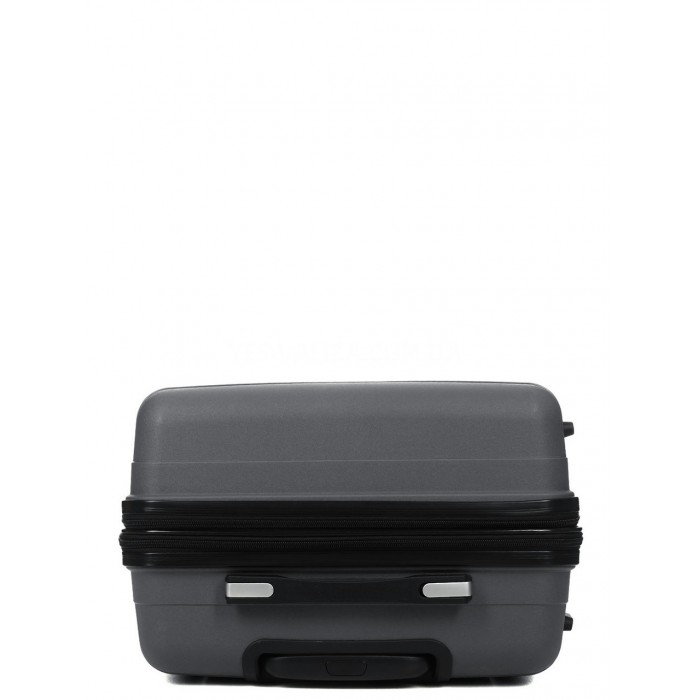 Чемодан средний М полипропилен серый 65х43х28+5/72л/3.4кг/Worldline292, фото 7