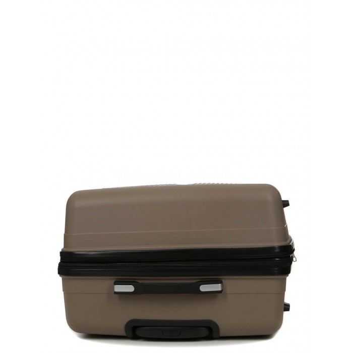 Чемодан средний М полипропилен беж 65х43х28+5/72л/3.4кг/Worldline 292, фото 6