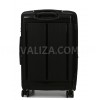 Валіза середня М поліпропілен чорна 65х43х28+5/72л/3.4кг/Worldline 292, фото 13