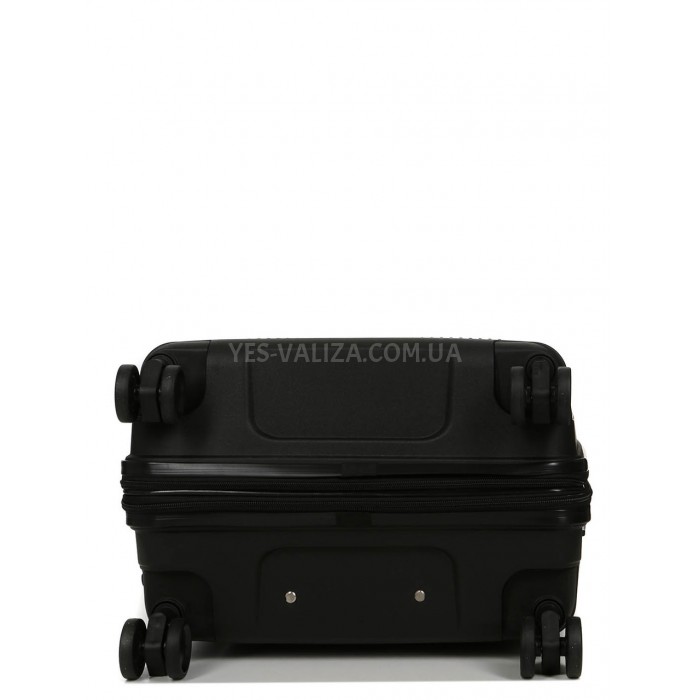 Валіза середня М поліпропілен чорна 65х43х28+5/72л/3.4кг/Worldline 292, фото 7