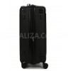 Валіза середня М поліпропілен чорна 65х43х28+5/72л/3.4кг/Worldline 292, фото 15