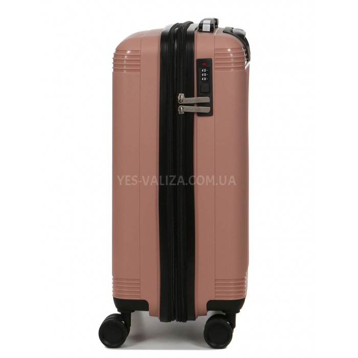 Валіза мала S поліпропілен пудра 55х36х23(+5)см/47л/2.9кг/Worldline292, фото 4