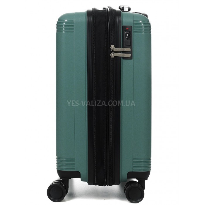 Чемодан малый S полипропилен зелёный 55х36х23+5/47л/2.9кг/Worldline292, фото 4