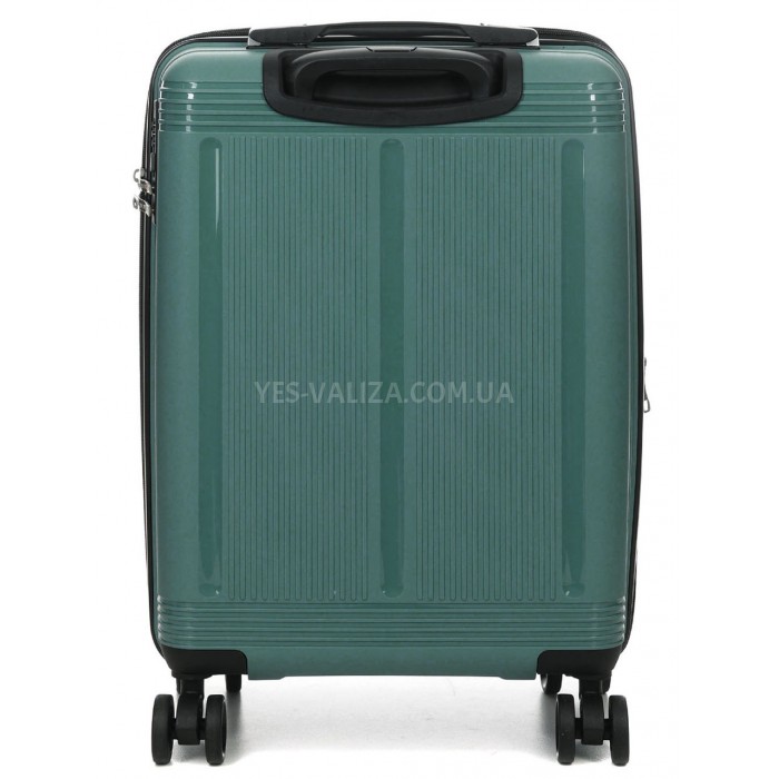 Чемодан малый S полипропилен зелёный 55х36х23+5/47л/2.9кг/Worldline292, фото 3