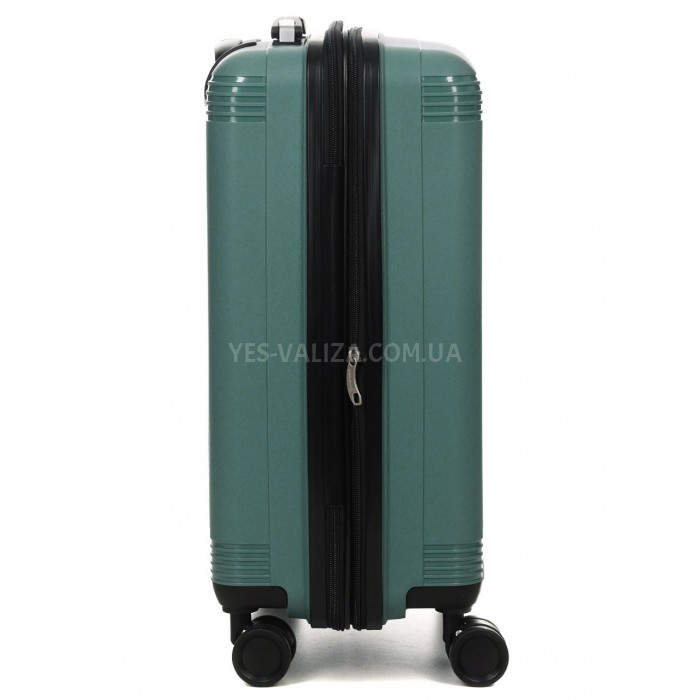 Чемодан малый S полипропилен зелёный 55х36х23+5/47л/2.9кг/Worldline292, фото 5