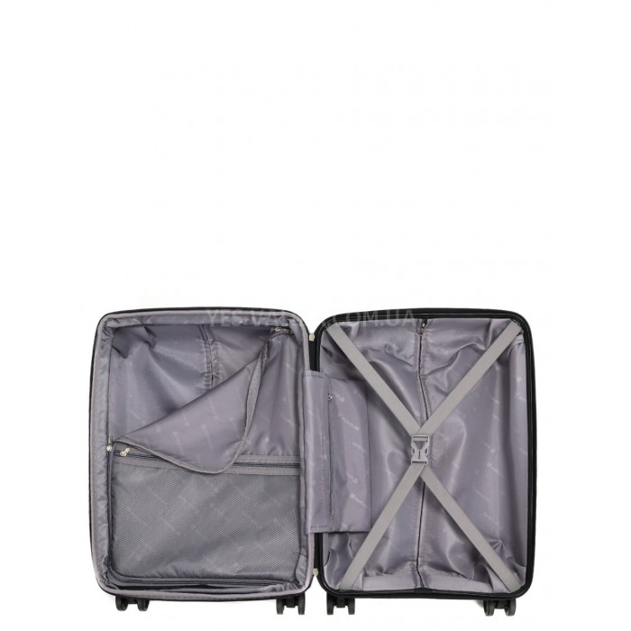 Валіза мала S поліпропілен сіра 55х36х23(+5)см/47л/2.9кг/Worldline 292, фото 9