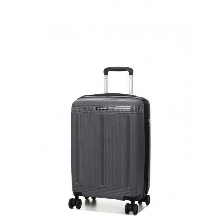 Чемодан малый S полипропилен серая 55х36х23+5/47л/2.9кг/Worldline 292, фото 2