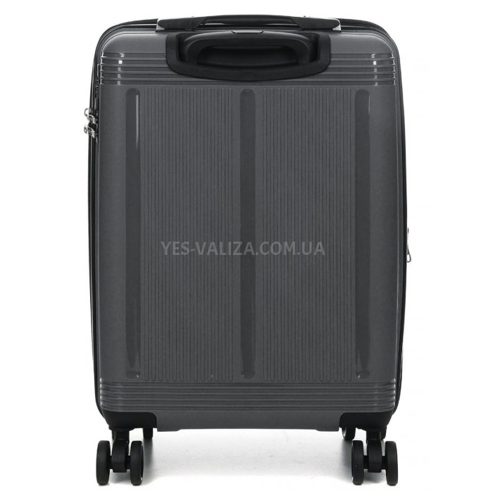 Чемодан малый S полипропилен серая 55х36х23+5/47л/2.9кг/Worldline 292, фото 3