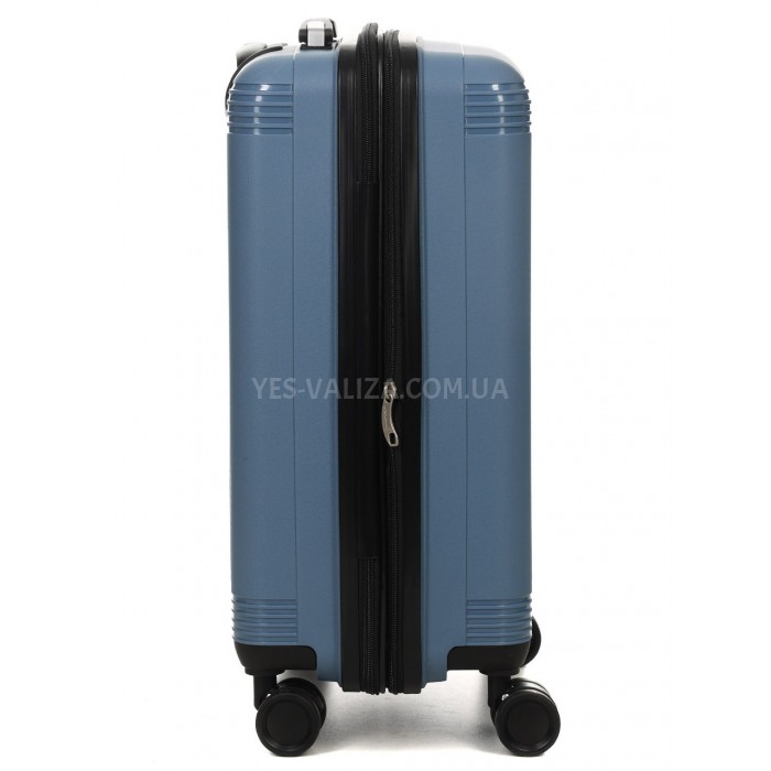 Чемодан малый S полипропилен синий 55х33х23+5/47л/2.9кг/Worldline 292, фото 5