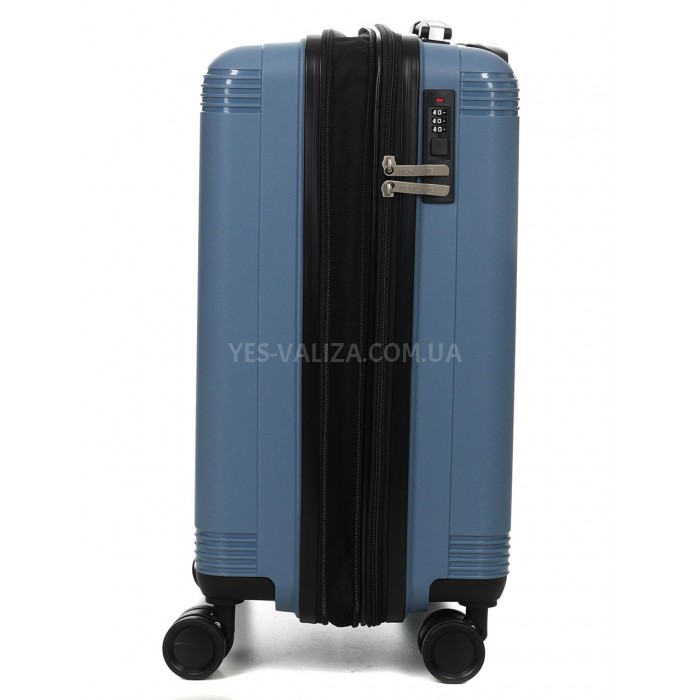 Чемодан малый S полипропилен синий 55х33х23+5/47л/2.9кг/Worldline 292, фото 4